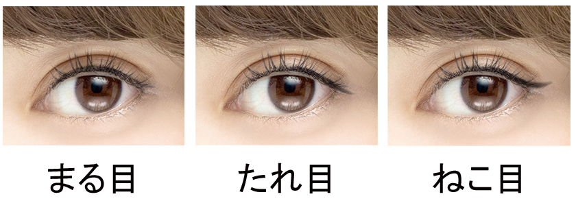 アイライン装飾3種